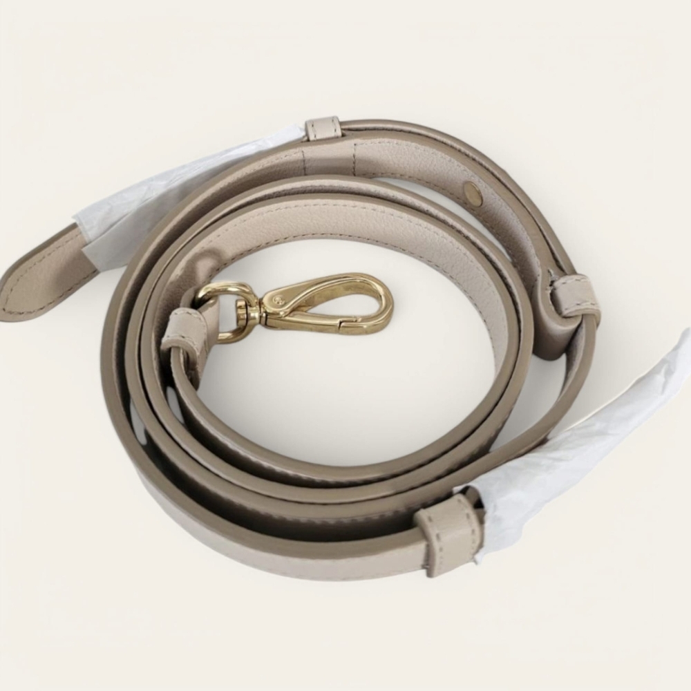 NWT PRADA Buckle Medium Leather Handbag with Double Belt  Ivory - Picture 8 of 9